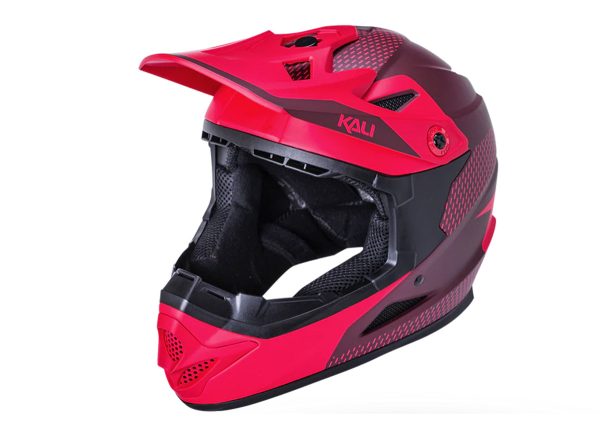 Kali Zoka Full Face Helmet - Dash Matt Red-Burgandy Fashion