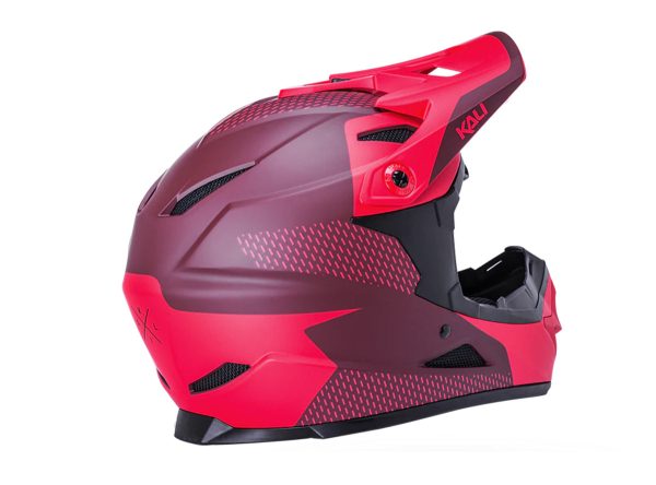 Kali Zoka Full Face Helmet - Dash Matt Red-Burgandy Fashion - Image 3