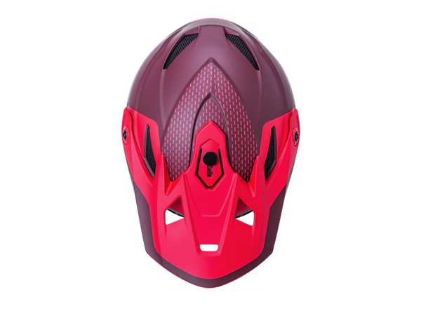 Kali Zoka Full Face Helmet - Dash Matt Red-Burgandy Fashion - Image 4