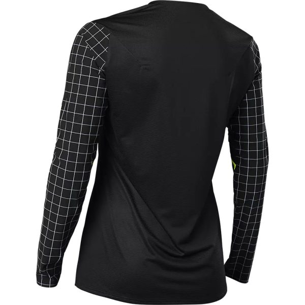 Fox Racing Flexair Long Sleeve MTB Jersey - Womens - Celz - Black For Cheap - Image 2